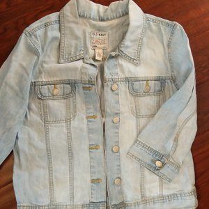 Denim 3/4 sleeve jacket